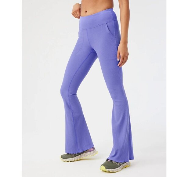 Outdoor Voices SuperForm™ Rib Flare Pant 32" - S Purple - Picture 1 of 4